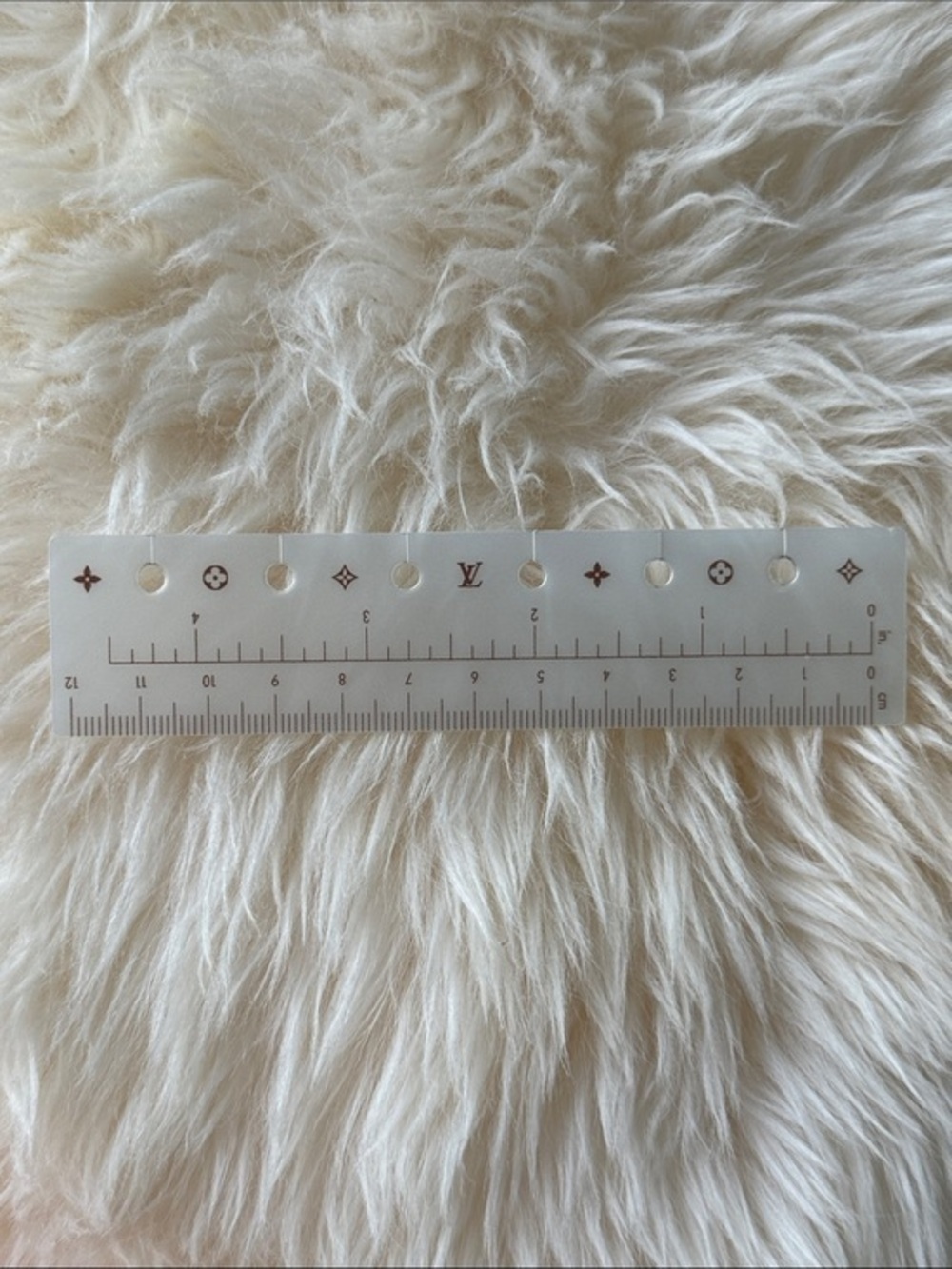 Authentic Louis Vuitton Pearlescent Ruler for LV Agenda